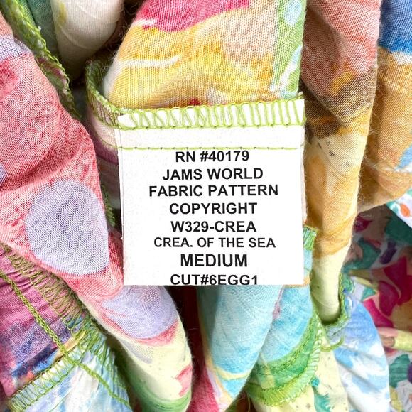 JAMS WORLD Hattie V Neck Dress Medium Creatures of the Sea Hawaiian Fish Vintage - Picture 8 of 12